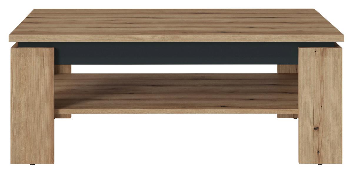 Stolić Corte - siva/boje hrasta, Trend, drvni materijal (110/43/67cm) - Modern Living