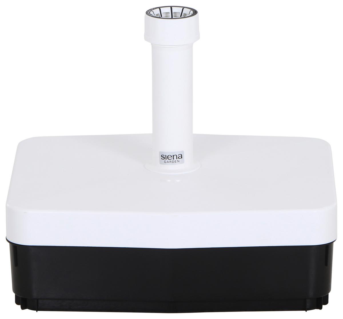 Schirmständer Kunststoff für BHT: 49x16x41 cm - Anthrazit/Weiß, KONVENTIONELL, Kunststoff (49/16/41cm) - Siena Garden