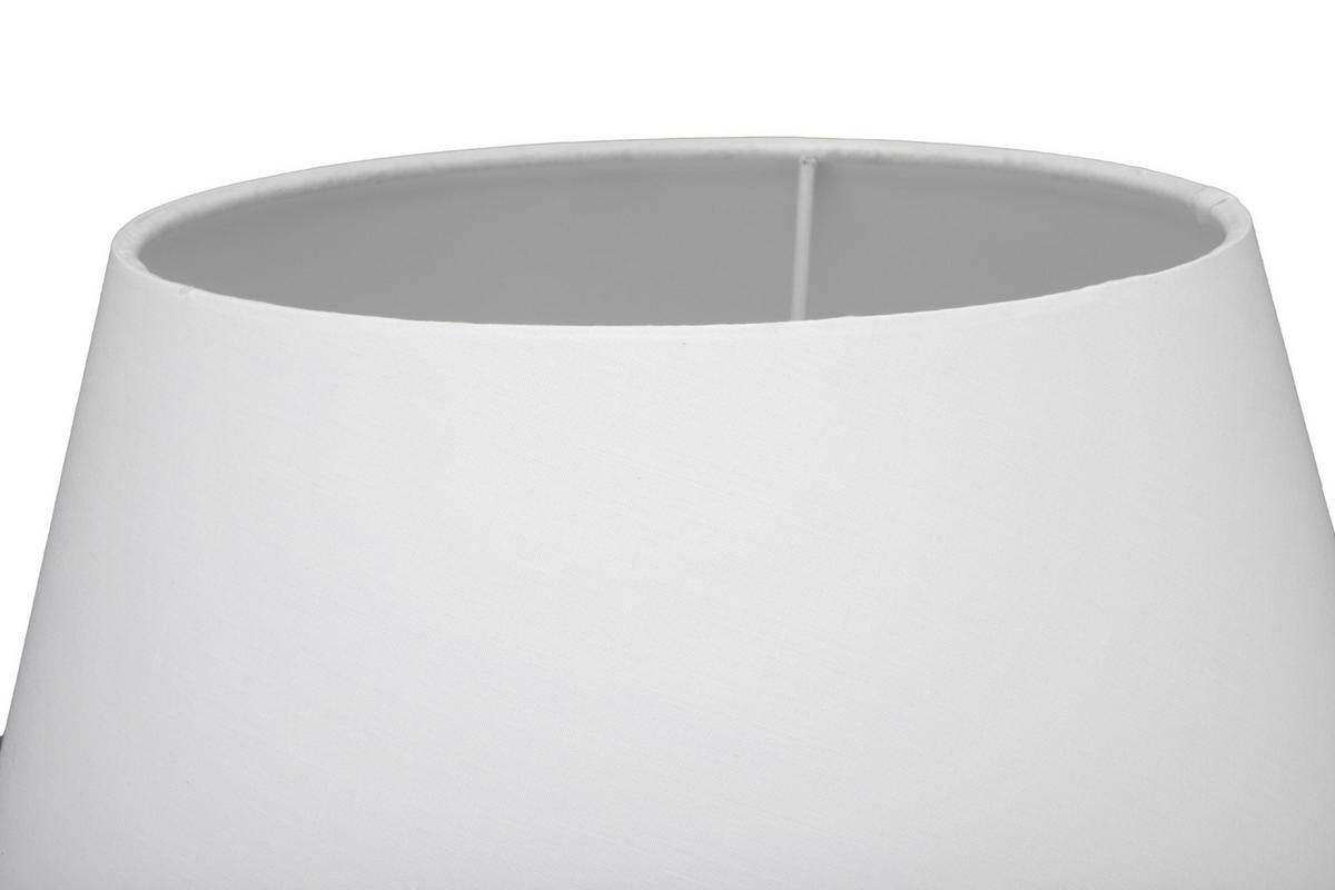 LAMPA STOŁOWA GENUA *SBM* - biały, Lifestyle, metal/tkanina (33/49,5cm) - Marama