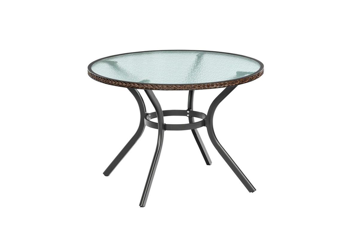 Vrtna Garnitura Ravenna, Temno Rjava, 5-Delna - temno rjava/barve grafita, Konvencionalno, kovina/umetna masa - Gardenson