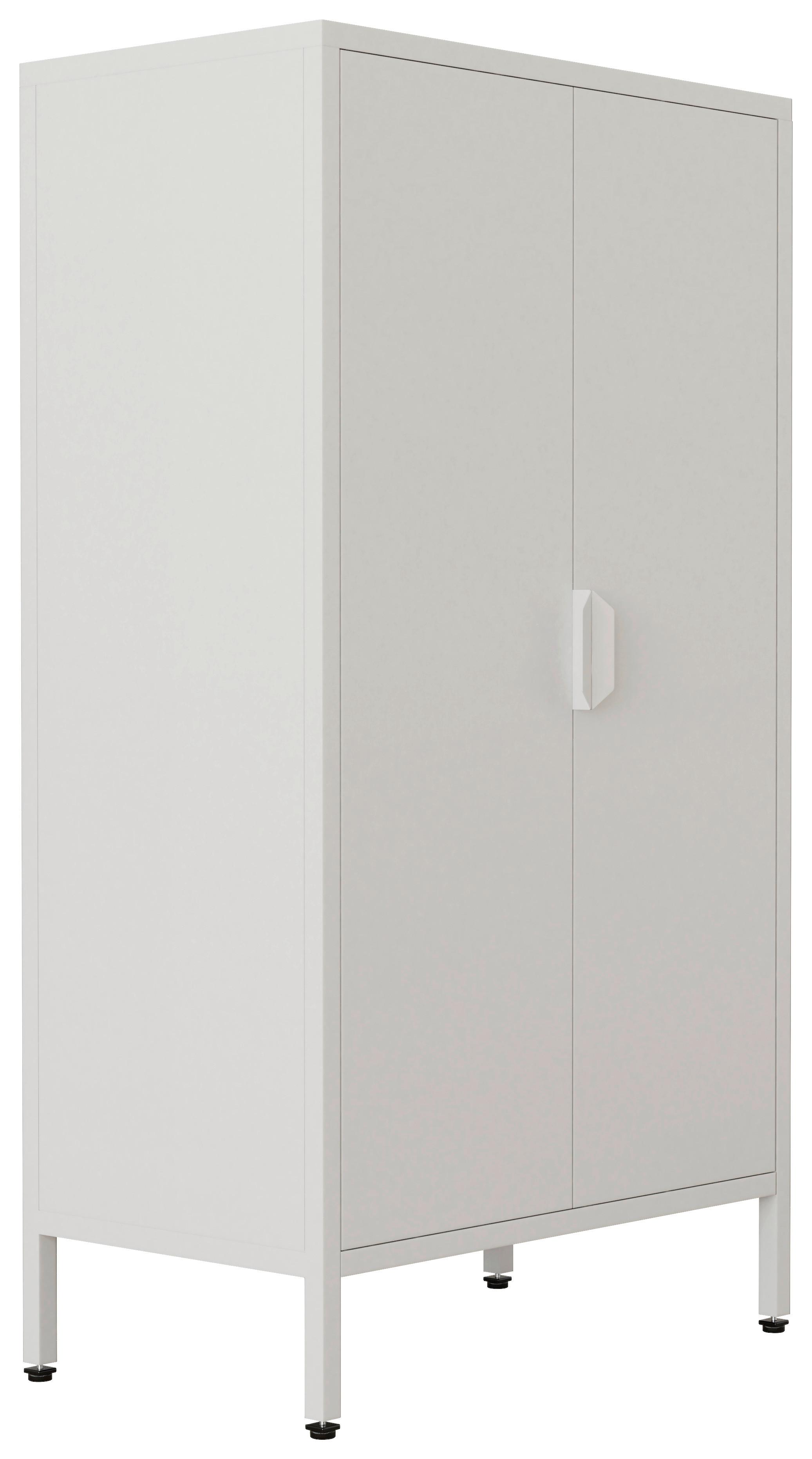 HIGHBOARD FLOKAS M - Weiss, Design, Metall (60/110/35cm) - MID.YOU