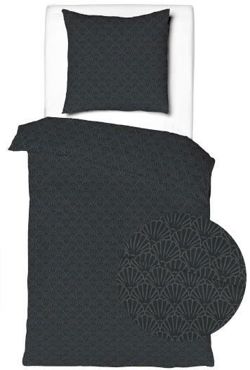 Posteljina Shell 140x200/60x80cm - crna, tekstil (140/200cm) - Mömax