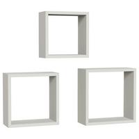 Set Etajere De Perete Simple 3 Casmir - Modern, plastic/material pe bază de lemn (30-27-24/30-27-24/12cm) - Best Price