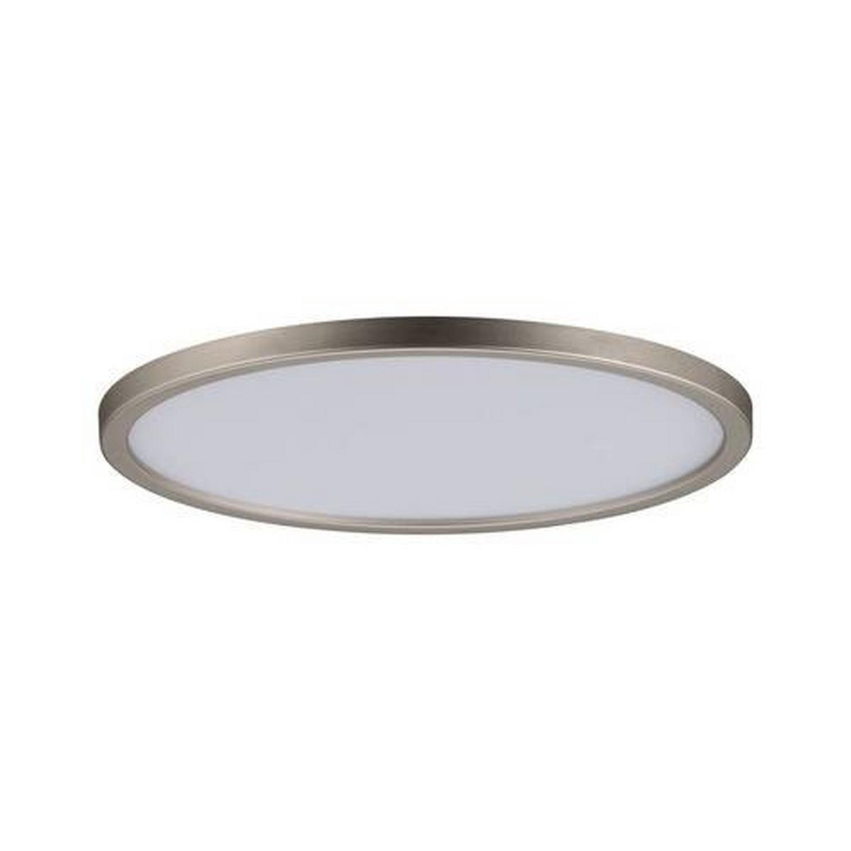 LED-Paneel Panel Areo dimmable in Nickelfarben max. 12 Watt - Nickelfarben, Basics, Kunststoff (18/1cm) - Paulmann