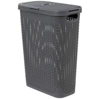 Coș de rufe Slim Basket - gri închis, Konventionell (26,5/46,4/60,5cm)