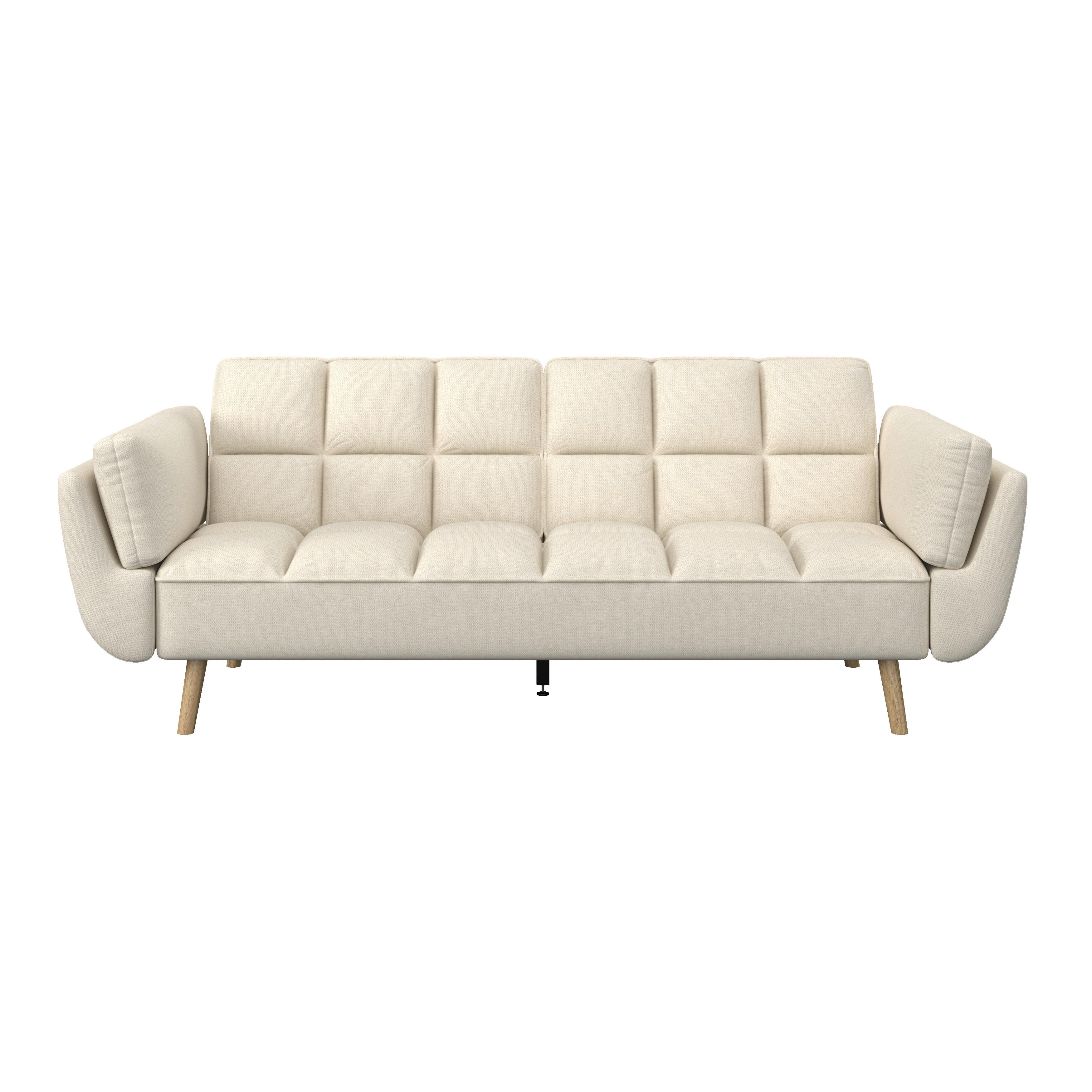 BÄDDSOFFA CORA - cremefärgad/naturfärgad, Modern, trä/textil (214/92/81cm) - Bessagi Home