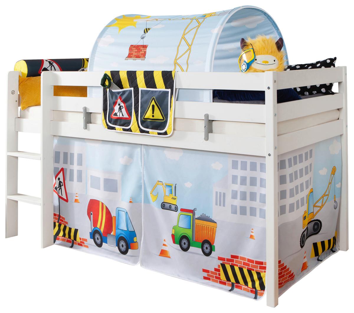 Pograd Malte, Bela, Pravi Les, 90x200cm - bela/naravne barve, Natur, les (90/200cm) - MID.YOU