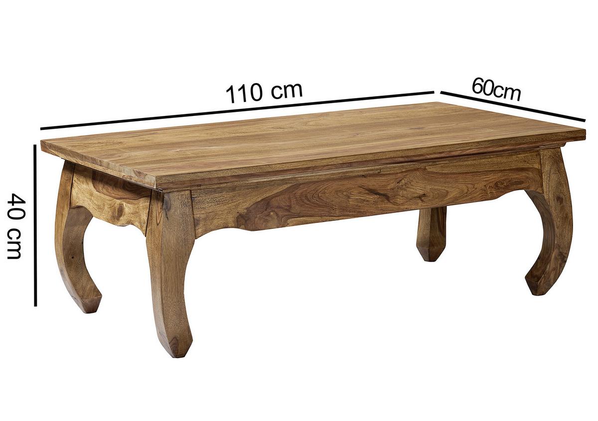Klubska Miza Opium - barve indijskega rožnega lesa, Design, les (110/60/40cm) - MID.YOU