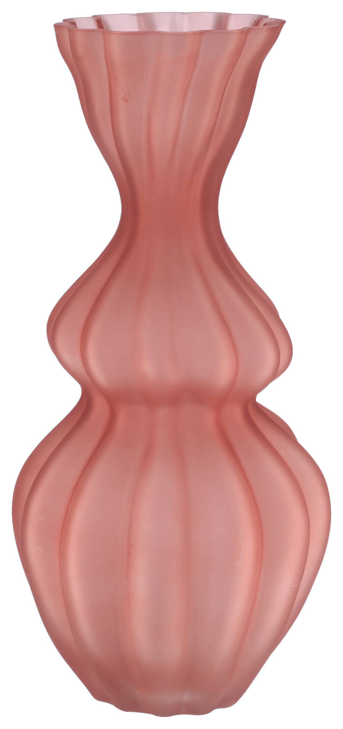 Vase Bubble Blossom I Rosa - Rosa, Design, Glas (17/36cm) - Mömax