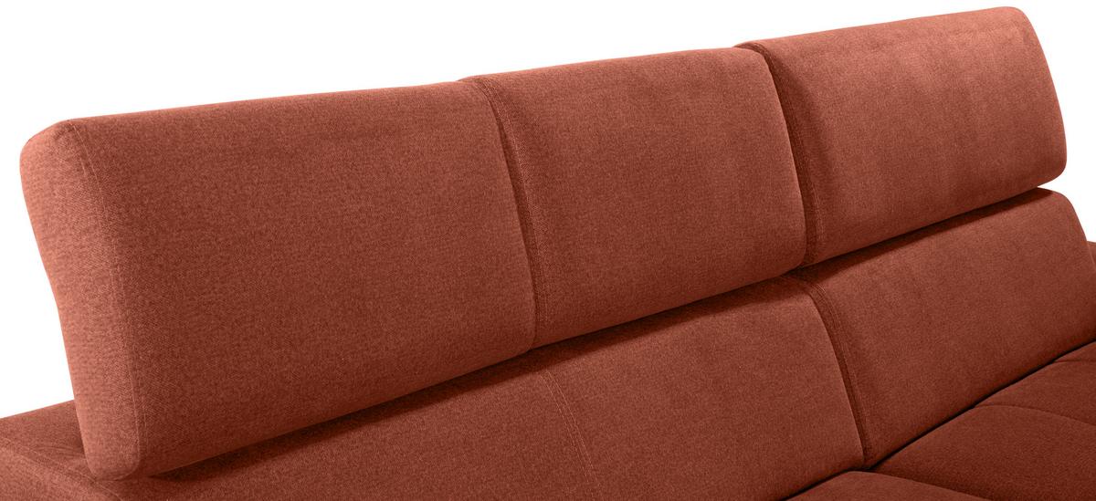 Kutna Garnitura Perry - boje hrđe/srebrne boje, Design, tekstil/drvo (292/183cm) - Modern Living