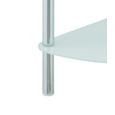 Regal in Weiß - Chromfarben/Weiß, MODERN, Glas/Metall (29/100/29cm) - MÖMAX modern living