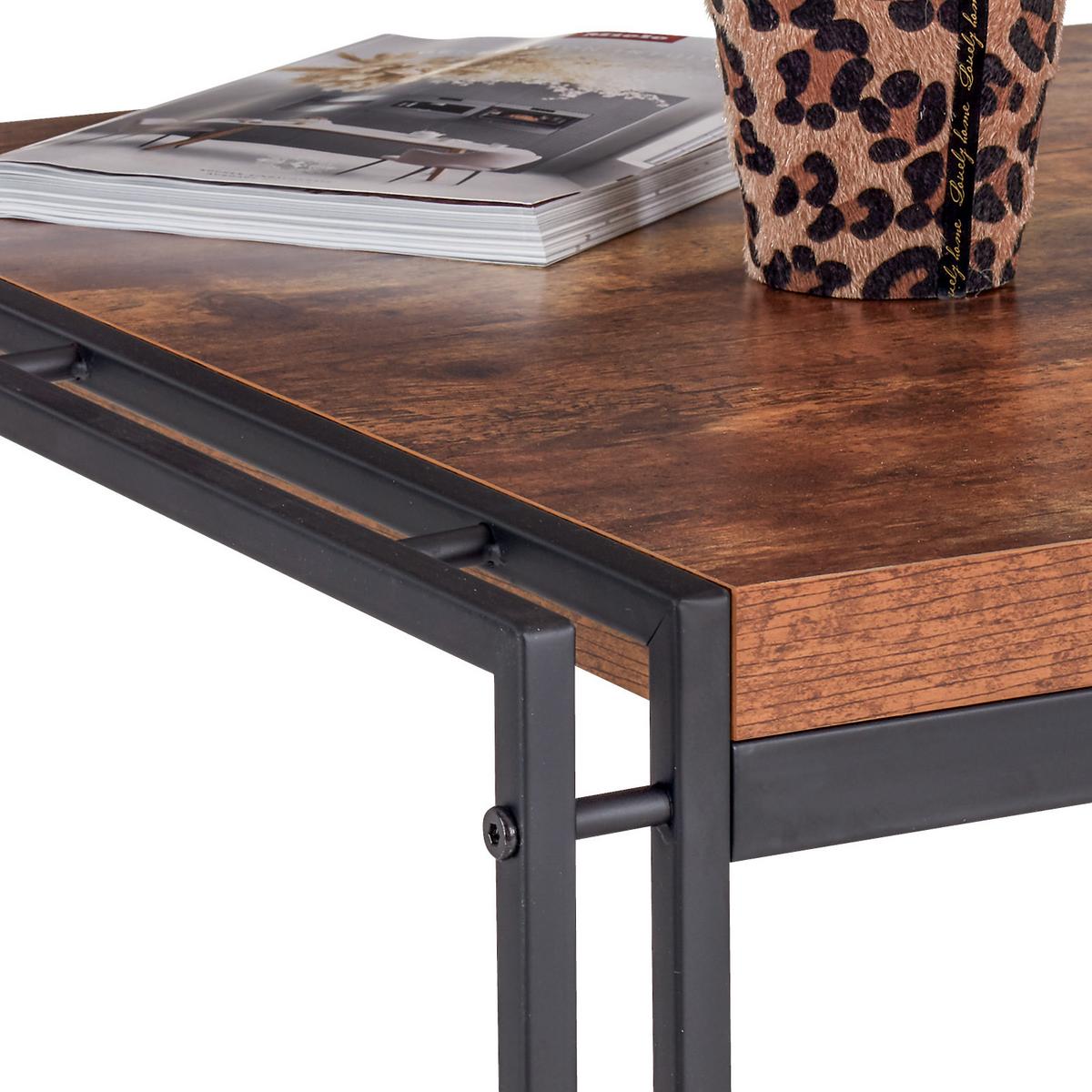 Klubska Miza Bistro, Naravne Barve, Črna - črna/naravne barve, Moderno, kovina/umetna masa (72/45/72cm)