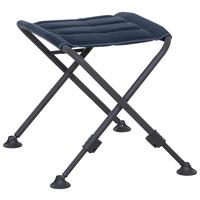 Campinghocker X-Form + klappbar - Anthrazit/Dunkelblau, KONVENTIONELL, Textil/Metall (66/47/52cm) - Siena Garden