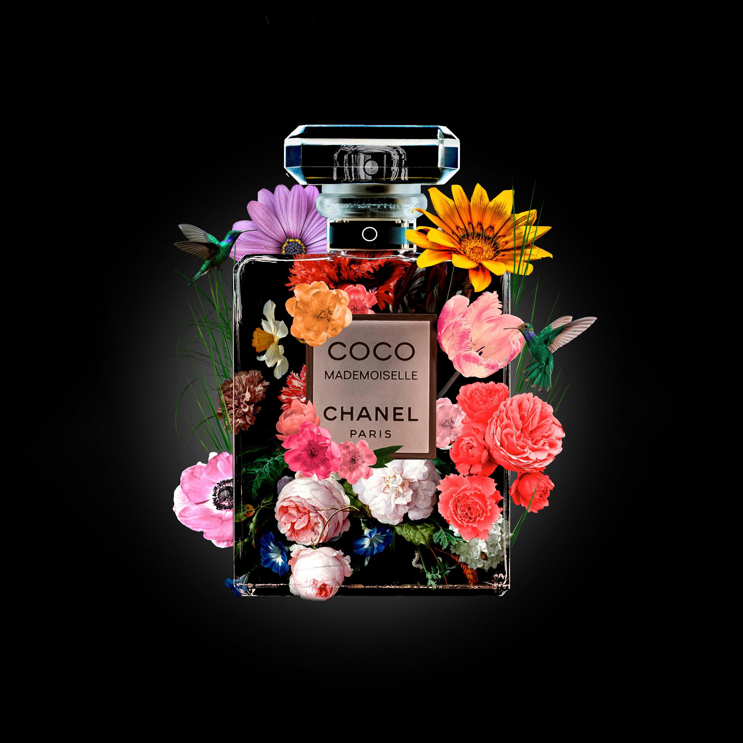 Bild The Perfume Collection V Multicolor ca. 100x100cm - Multicolor/Schwarz, Design, Kunststoff (100/100cm) - Wandkraft