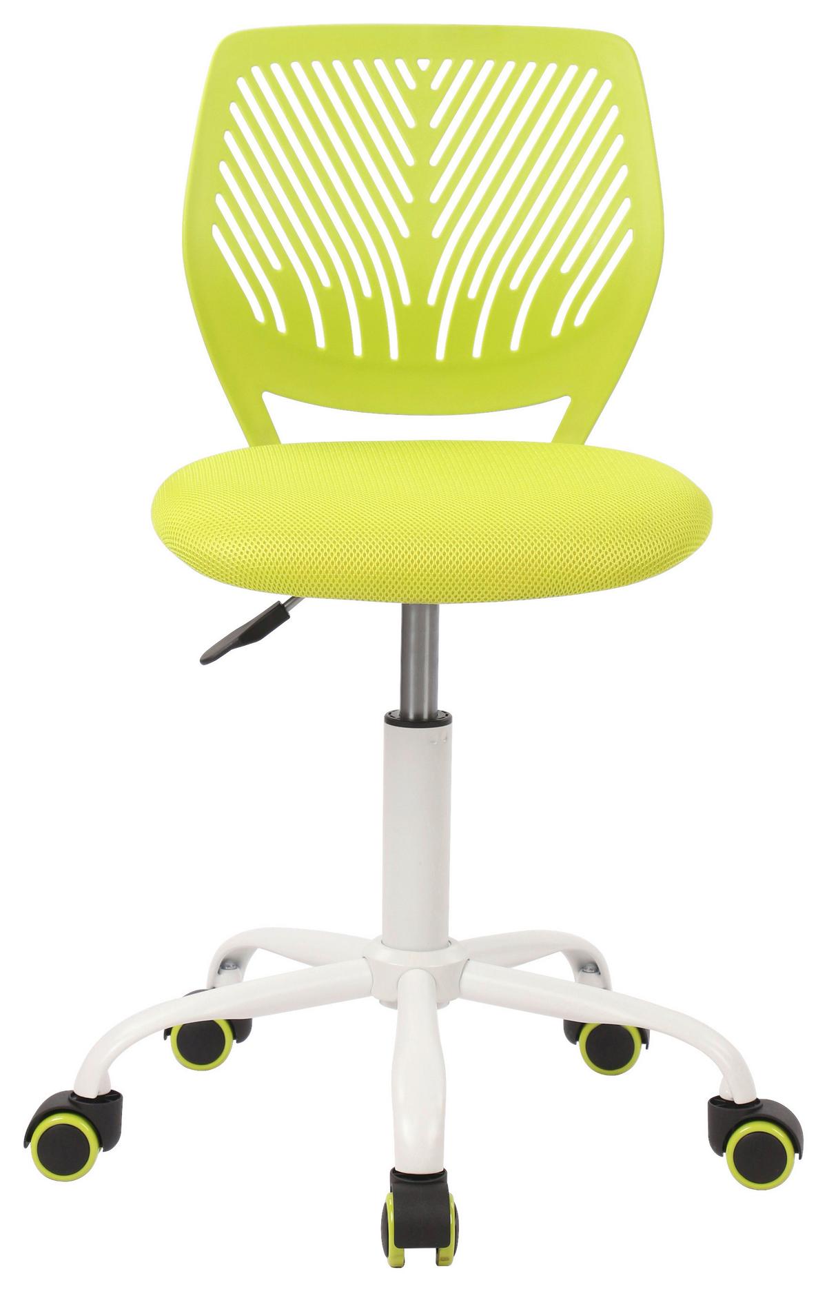 Jugenddrehstuhl Kira Grün ca. 40x87x44cm - Weiß/Grün, MODERN, Holz/Kunststoff (40/87/44cm) - Mömax