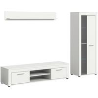 ANSAMBLU MOBILIER CAMERA DE Z JAM - alb, Design, sticlă/material pe bază de lemn (235/159/35cm) - Modern Living