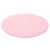 Hochflorteppich Life Pink Ø ca. 80cm - Pink, Trend, Textil (80cm)
