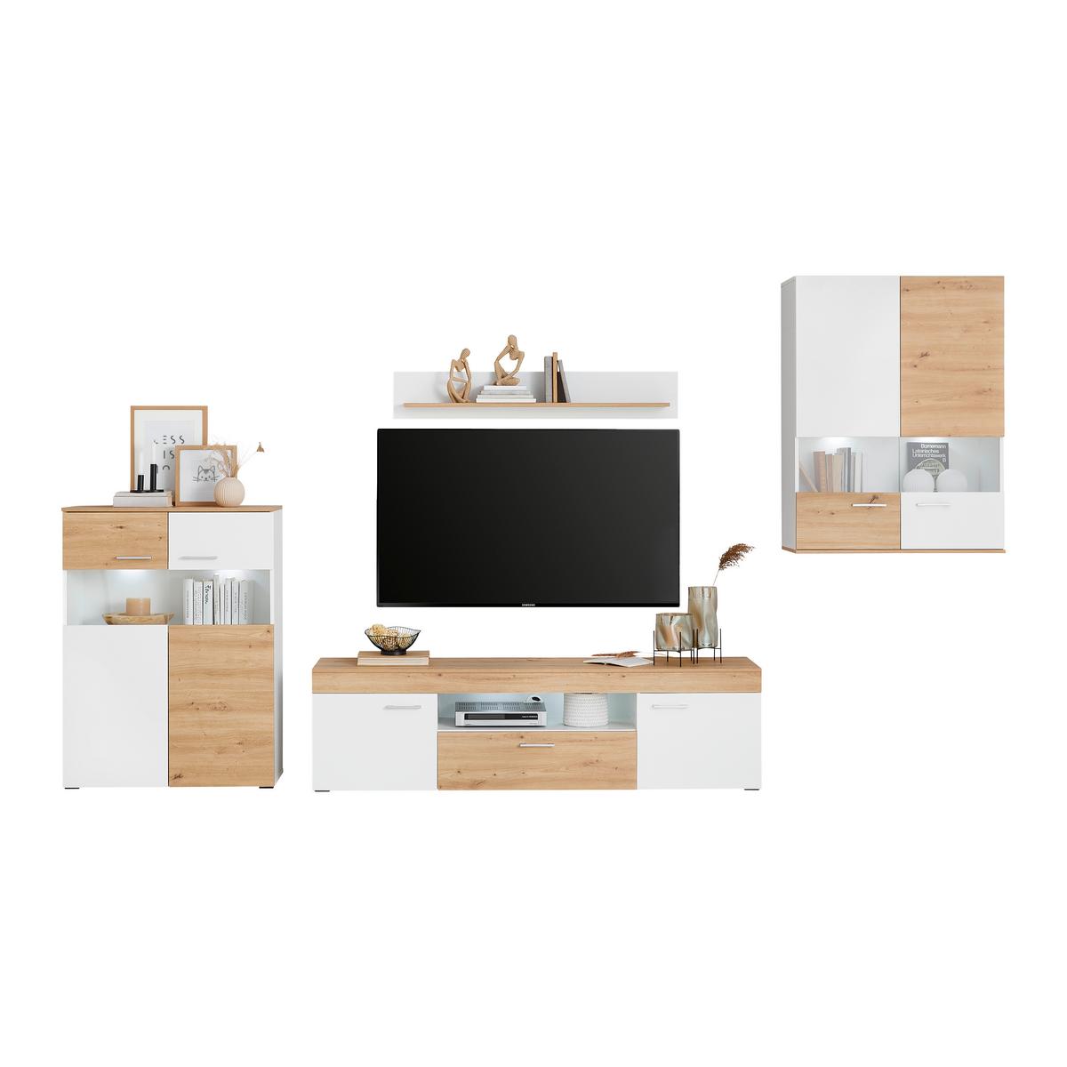 Poliță de perete VALENCIA - Modern, material pe bază de lemn (120/20/16,6cm) - Modern Living