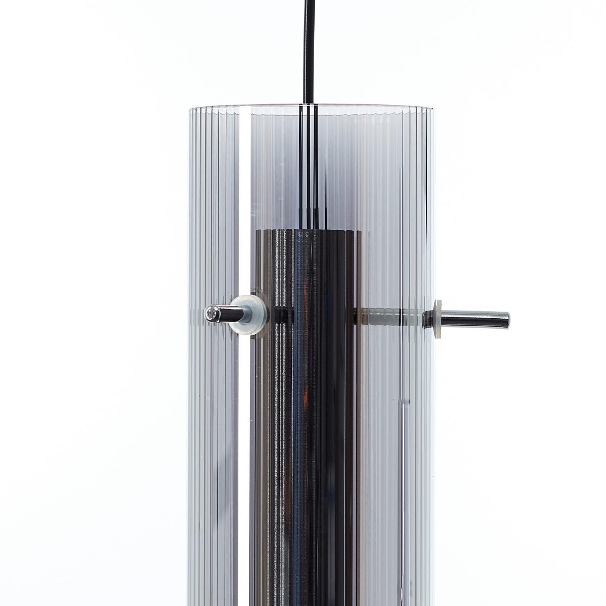 Hängeleuchte Henriette Chromfarben max. 20 Watt - Chromfarben, Design, Glas/Metall (90/8,5/150cm) - Brilliant
