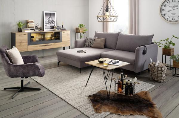 Wohnlandschaft in Dunkelgrau online bestellen