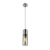 Hängeleuchte 21000HN in Nickelfarben max. 25 Watt - Nickelfarben, KONVENTIONELL, Glas/Metall (10,5/150cm) - Globo