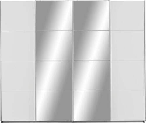 Omara Za Oblačila Syncrono, Bela, Z Ogledalom - bela, Konvencionalno, leseni material (270/230/62cm) - Mömax