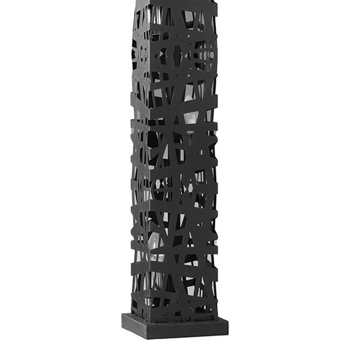 Stehleuchte Foresta Schwarz max. 6 Watt - Brombeere/Schwarz, Design, Metall (22/153cm)