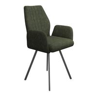 Naslanjač Johanna 2, Temno Zelena, Žamet - črna/temno zelena, Trendi, kovina/tekstil (57/90/60cm)