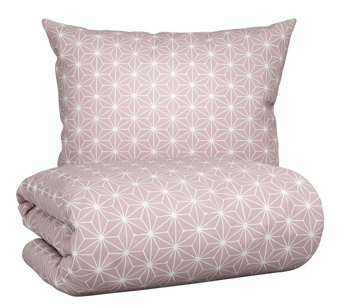 Bettwäsche Emma in Altrosa ca. 135x200cm - Altrosa, KONVENTIONELL, Textil (135/200cm) - Modern Living