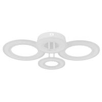 Led-deckenleuchte 67372-54 Anthony - Klar/Weiss, Design, Kunststoff/Metall (59/42/12cm) - Globo