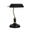 BORDSLAMPA BANKER - vit/mässingsfärgad, Romantik / Lanthus, metall (18/26,5/37cm) - Mömax
