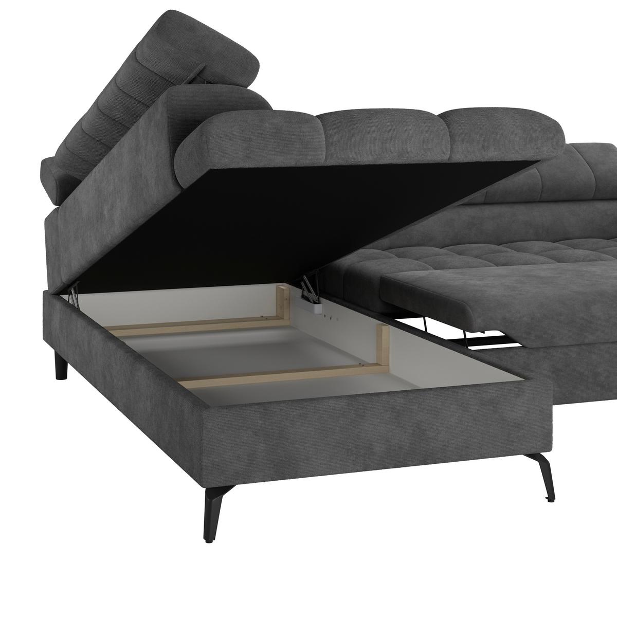 Coltar VOLF - gri închis/negru, Trend, plastic/textil (203/261cm) - Modern Living