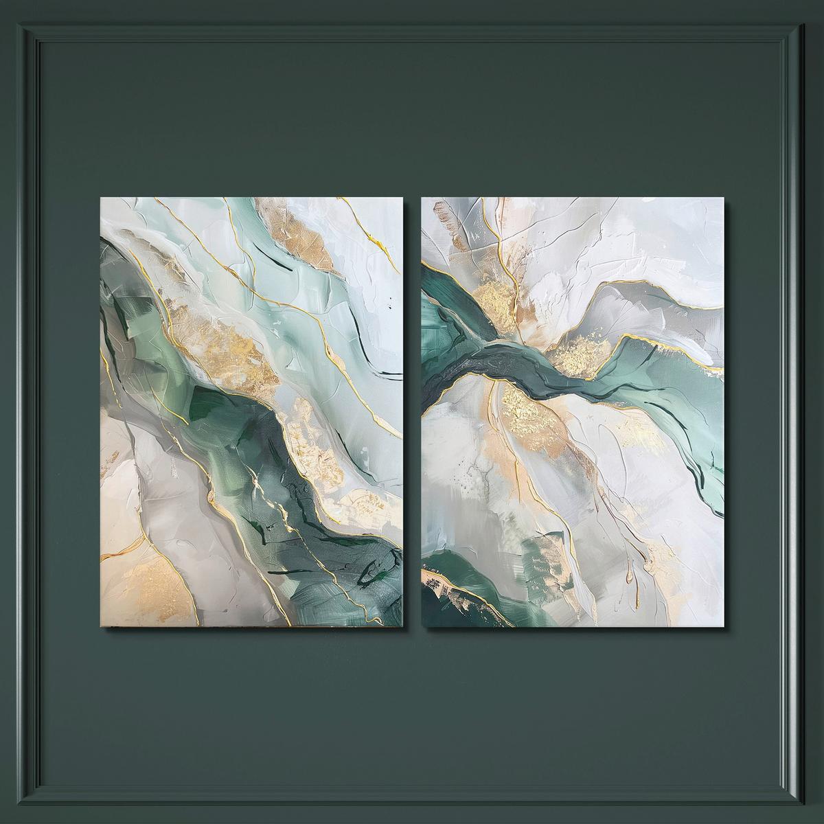 Bilderset CA Multicolor - Multicolor, Basics, Holz/Textil (50/70cm)