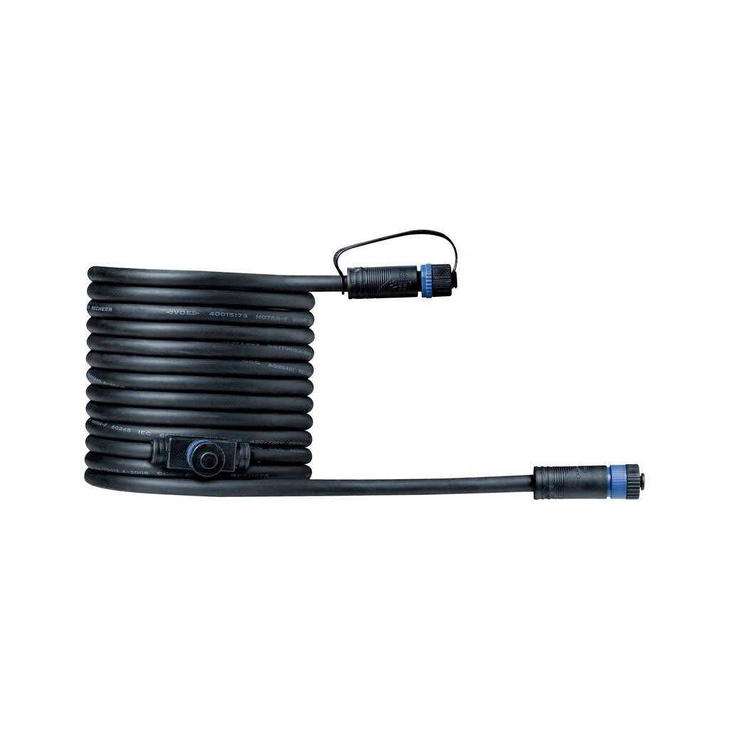Verlängerungskabel Plug&Shine in Schwarz ca. 5m - Schwarz, Basics, Kunststoff (500cm) - Paulmann