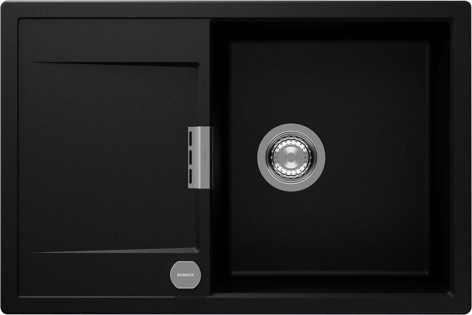 Spüle MOND100APUR Schwarz - Schwarz, MODERN, Naturmaterialien (76,5/51cm) - Schock