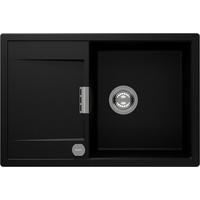 Spüle MOND100APUR Schwarz - Schwarz, MODERN, Naturmaterialien (76,5/51cm) - Schock