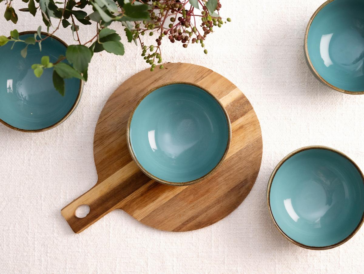 Dipschalenset 22075 Nature Collection - Türkis, Trend, Keramik (11,5cm) - Creatable