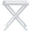 TABLETTTISCH TRAY TABLE - Weiß Hochglanz, KONVENTIONELL, Holz (60/40/65cm) - MID.YOU