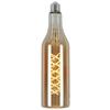 LED-LJUSKÄLLA FLASCHE - bärnstensfärgad, Romantik / Lanthus, metall/glas (7,5/27,5cm) - Mömax