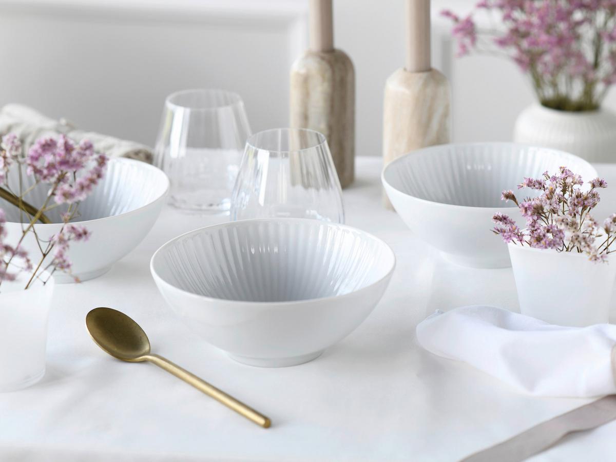 Set Posod Valencia, 6-Delni - bela, Design, keramika (17cm) - Creatable