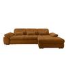 Ecksofa mit Bettkasten Rigatti ca. 314x184 cm Goldfarben - Goldfarben/Schwarz, MODERN, Textil/Metall (314/184cm) - Livetastic