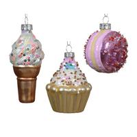 Glob de Crăciun din sticlă cca. 6 cm Sweet - Basics, sticlă (6,00/6,00/7,80cm)