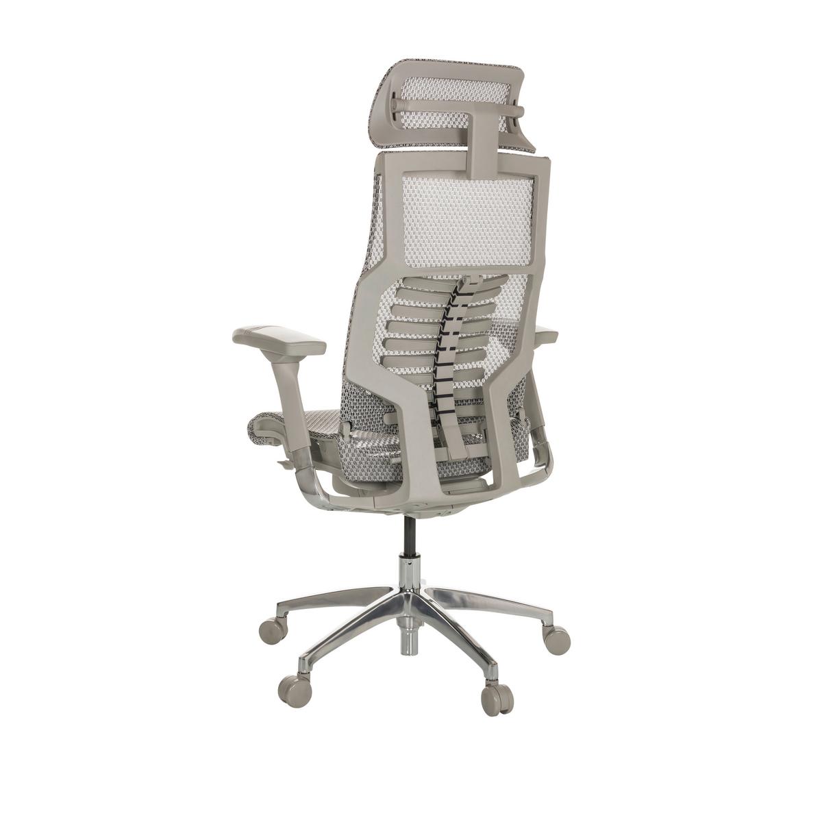 Pisarniški Stol Dynafit Ii G, Svetlo Siva - barve aluminija/svetlo siva, Basics, kovina/umetna masa (67/119-135/60cm) - MID.YOU