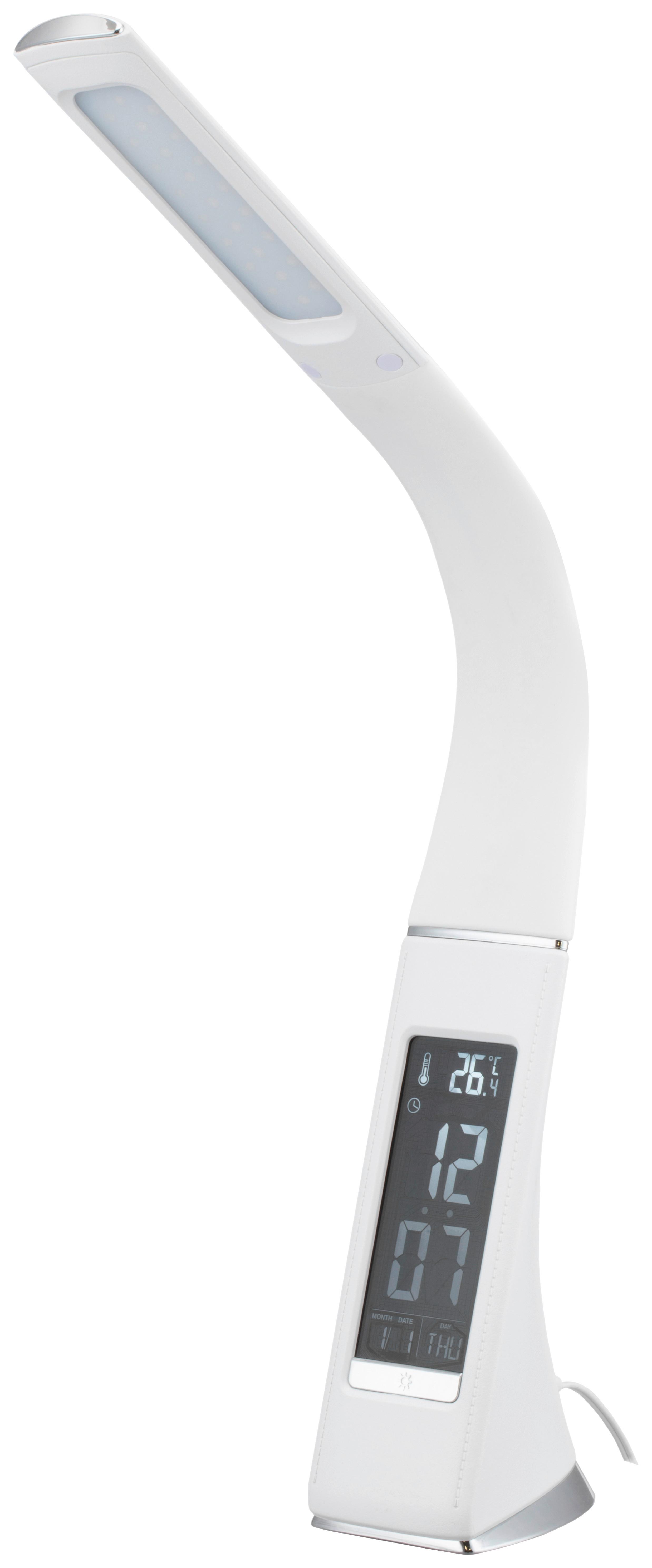 SKRIVBORDSLAMPA FREDDY - vit, Modern, plast (9/30-50cm) - Mömax