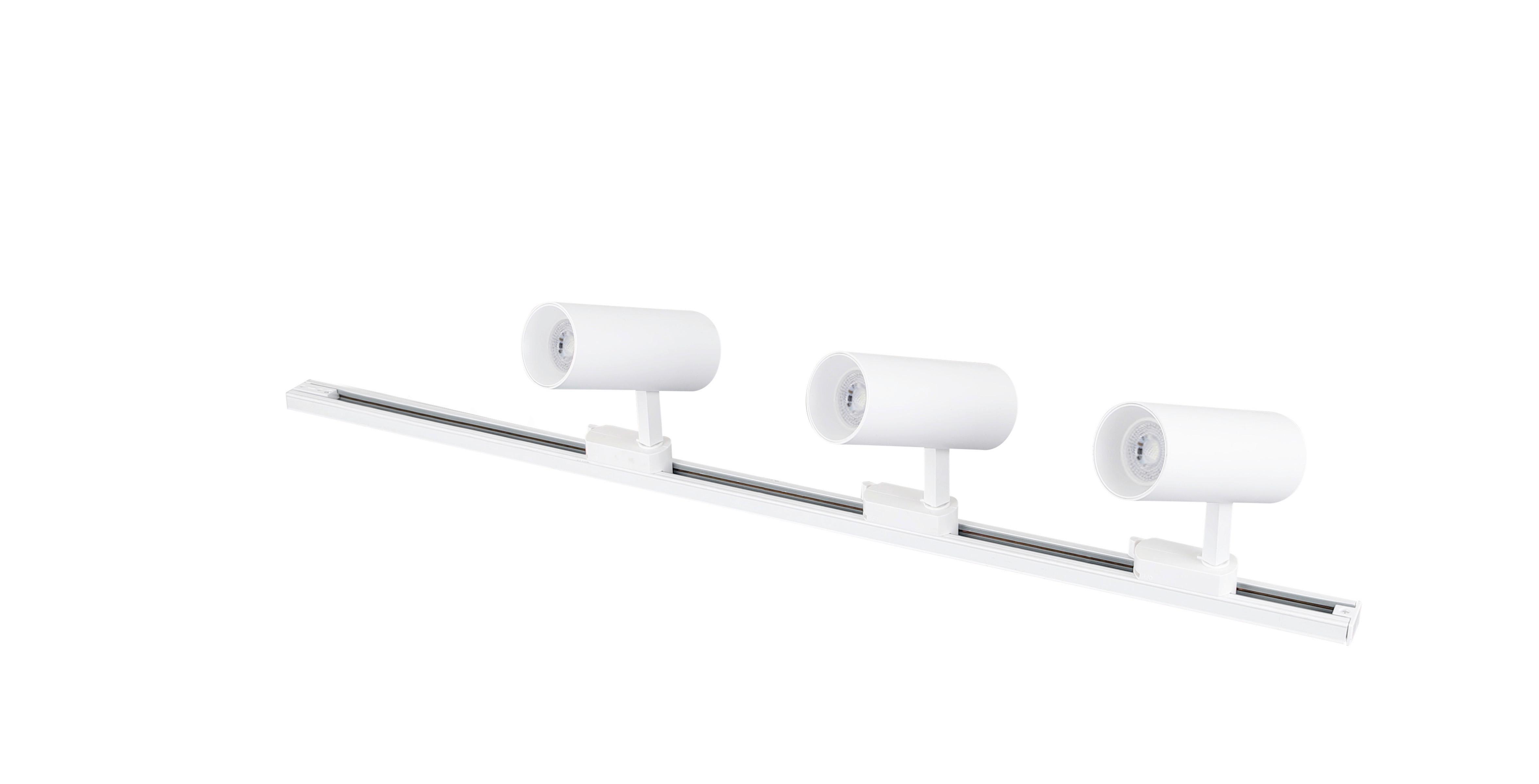Schienensystem-strahler Lp-732 3w Wh Ice Set 3 - Weiss, Konventionell, Metall (15/150/15cm)