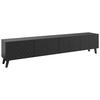 Lowboard Phuket ca. 190x42 cm Schwarz - Schwarz, Design, Holzwerkstoff/Kunststoff (190/42/32,5cm) - Livetastic