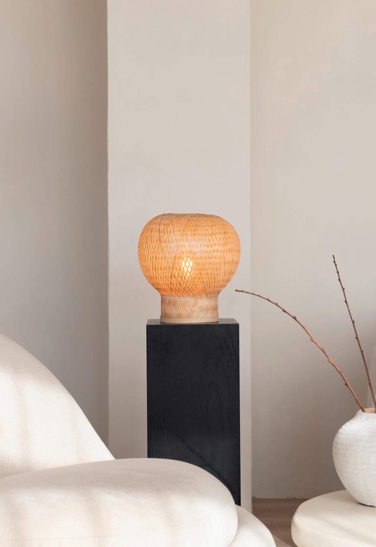 Namizna Svetilka Barbados, Bambus - naravne barve, Basics, naravni materiali (25/27cm) - Good & Mojo