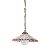 Hängeleuchte Rosina Bernsteinfarben max. 22 Watt - Bernsteinfarben, KONVENTIONELL, Keramik/Metall (32/100cm)