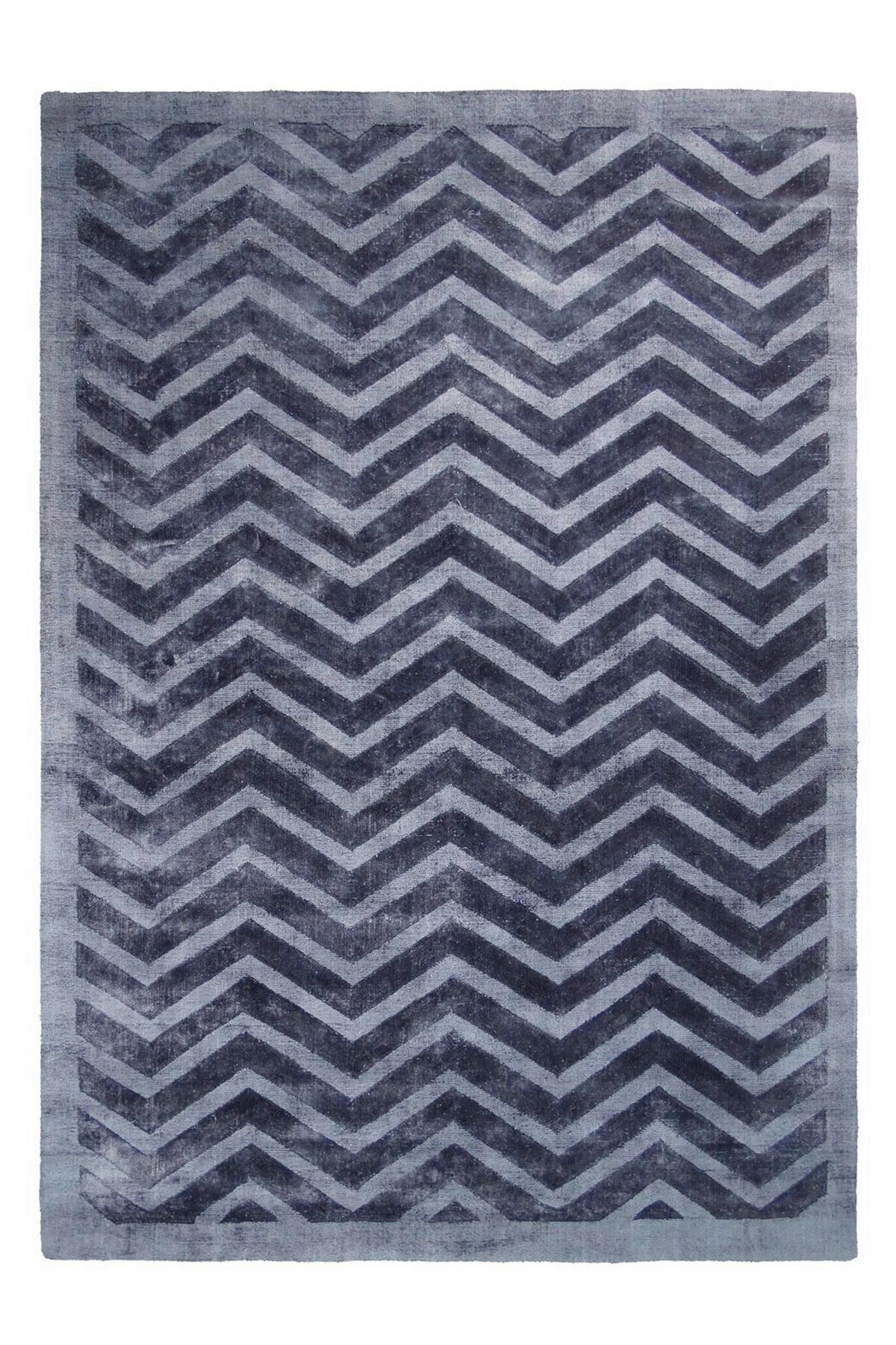 WEBTEPPICH LUXURY 410 MARINEBLAU 200X290 - Dunkelblau, Basics, Textil (200/290cm) - Kayoom