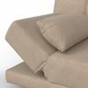 BÄDDSOFFA FUNKY - beige/lerfärgad, Modern, trä/textil (183/73/79cm) - Bessagi Home